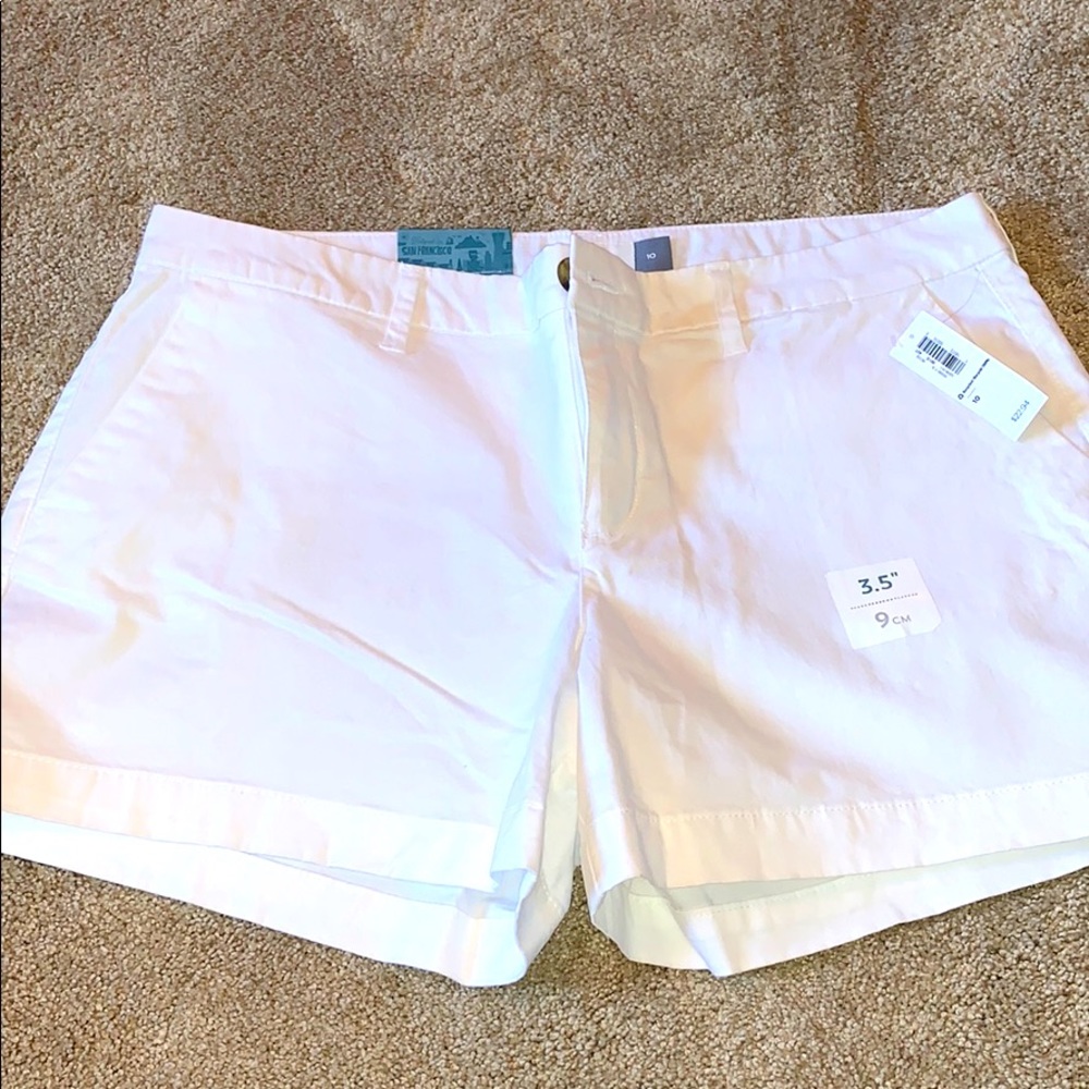 NWT- white shorts size 10